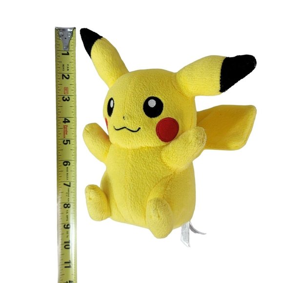 Pokemon Pikachu Plush Yellow 9" Stuffed Animal Toy 2013 Tomy Nintendo - Picture 10 of 11